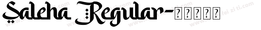 Saleha Regular字体转换
